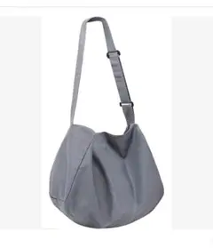 ニュースペーパーバッグ トートバッグ 大容量 グレー 新品未使用