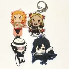 【即購入可】鬼滅の刃 煉獄杏寿郎 伊黒小芭内 鬼舞辻無惨 ラバーストラップ