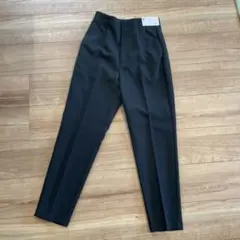 GU ハイウエスト テーパードパンツ M ブラック