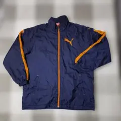 子供服　160　PUMA ネイビー オレンジ ジャケット