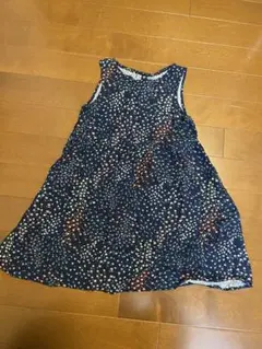 UNIQLO 花柄 ノースリーブワンピース 110