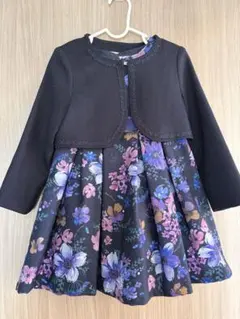 花柄ジャケット付きドレス 100-110cm