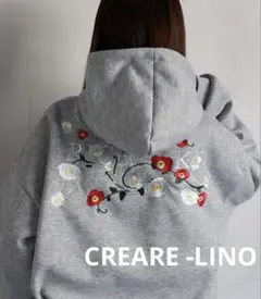 CREARE -LINO スウェット グレー　オーバーサイズパーカー　フーディー