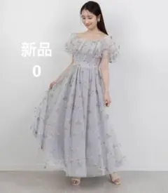 RANDA 2WAYショルダーフラワー刺繍ワンピース