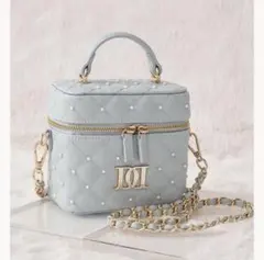 ダーリッチ キルティングパールスクエアミニバッグ SAX