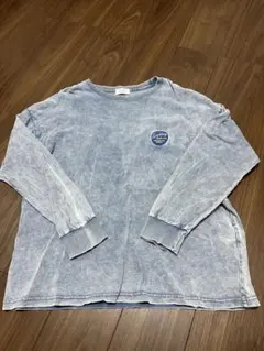 しまむら　Tシャツ　トップス　デニム　Lのサムネイル