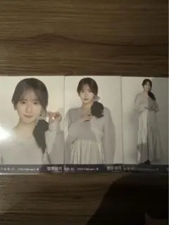 乃木坂46 生写真 菅原咲月 ファーニット+キャミワンピ　3種コンプ 美品！