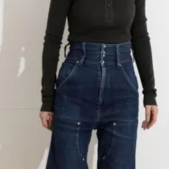 BEAMS maturely ダブルニーワークパンツ M〜L位　ハイウエストのサムネイル