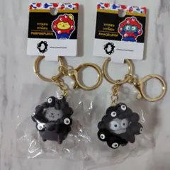 ハンギョドン　ポムポムプリン　サンリオ ミャクミャク キーホルダー　ブラック