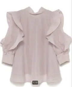 SNIDEL スナイデル オーガンシースルーハーフスリーブブラウス