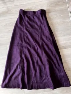 JEANASIS パープル スウェード風スカート