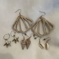 海のテーマ ピアス4セット