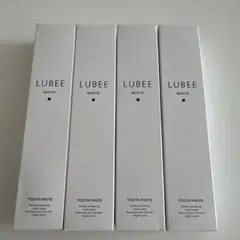 薬用ハミガキ LUBEE WHITE ルビーホワイト 80g　ホワイトニング4本