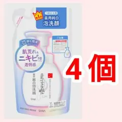 4袋 なめらか本舗 サナ 豆乳イソフラボン 薬用純白泡洗顔 つめかえ用のサムネイル