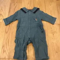 モイモルン襟付きバックプリントロンパース