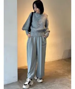 Lagunamoon ラグナムーン　カラーショートニットプルオーバー