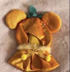 ディズニー ユニベア シークレット コスチューム ポンチョ フルーツ オレンジ