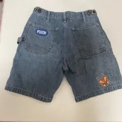 刺繍付きデニムショートパンツ★ワッペン★ヒステリックグラマー90年代
