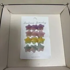 星型ヘアクリップ 4個セット