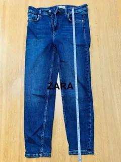 ZARAデニム ダークブルー ハイウエスト28ザラストレート