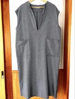 チェック柄　ジャンバースカート　ワンピース　冬用　Lサイズ