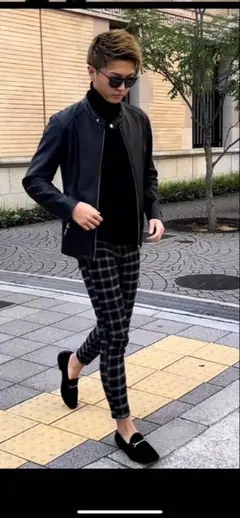 t様専用[希少・再販なし]PREMIUM BLACK CHECK SLACKSのサムネイル
