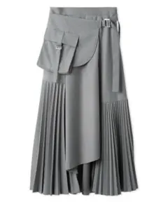 《最終値引》新品未使用タグ付き リリーブラウン アシンメトリースカート グレー