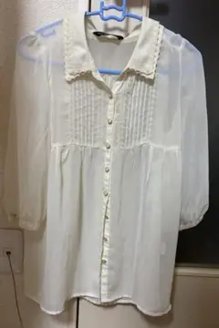 【美品】シースルー　ブラウス　シャツ　カーディガン