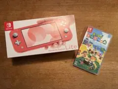 Nintendo Switch Lite コーラル+ あつまれ どうぶつの森