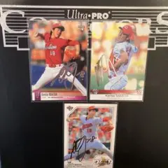 か*げ様 bbm 前田健太　ホロ箔　金箔　銀箔サイン　3枚セット　50 ラストナ