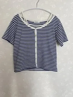 earth music&ecology 半袖 ボーダー F