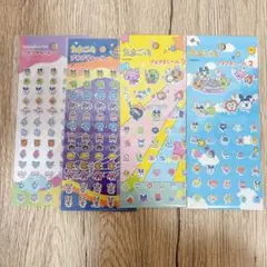 たまごっち プチプチシール 立体シール ぷくぷくシール 4枚セット