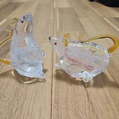 Murano ムラーノ ベネチアングラス 犬 いぬ ガラス置物 硝子細工