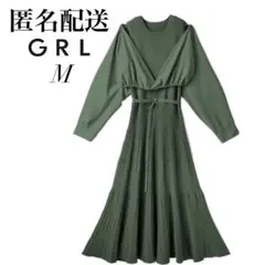 グレイル カシュクールブラウスXベルト付きフレアニットワンピースセット