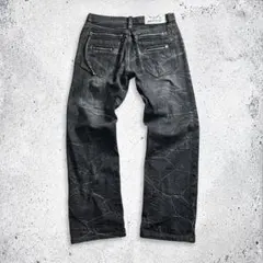 00s archive grunge denim zip pockets