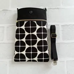 北欧サークル柄☆スマホショルダー☆ハンドメイド