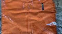 オレンジ色大判ストール