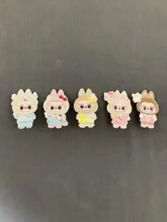 Labubu ラブブ 前髪クリップ5個セット