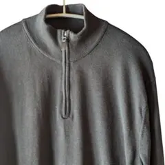 JOS.A.BANK ピマコットン ハーフジップセーター L 黒