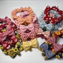 新生地☆ハンドメイドひまわりシュシュ - メルカリ