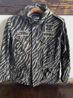 ヒステリックグラマー タイガーカモ ミリタリージャケット M-65 ワッペン付