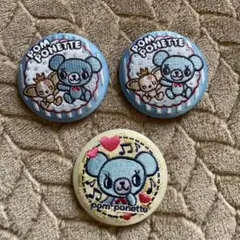 ナルミヤ　刺繍缶バッチ