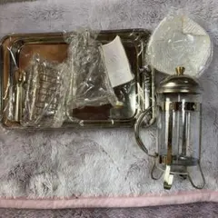 フレンチプレスセット ガラス 金属製