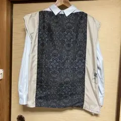 大島紬リメイクチェニック4