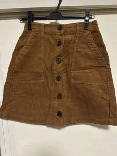 コーデュロイ　ミニスカート