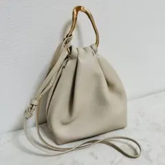 LE VERNIS 巾着 バック 2way ハンドバッグ ショルダー パーティ