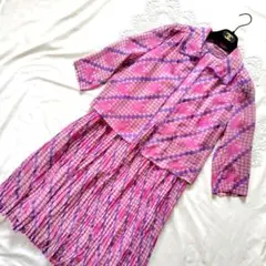 昭和レトロ RonSanso ジャケット ワンピース セットアップ ピンク