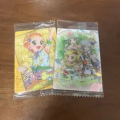 【ウエハース】アイカツ✕プリパラ　メタリックプラカード　トリコロール　新条ひなき