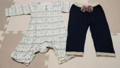 80cm　ロンパース　ズボン　おまとめ売り　ベビー服　パンツ　秋冬