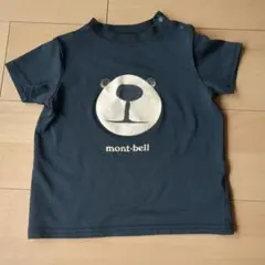 mont-bell クマの顔プリント Tシャツ 黒